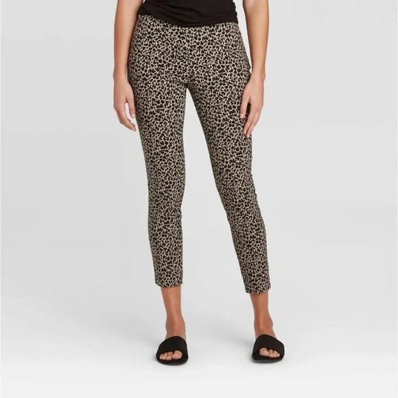 NWT A NEW DAY | Skinny Ankle Leopard Print Pants | 12 - Picture 1 of 6